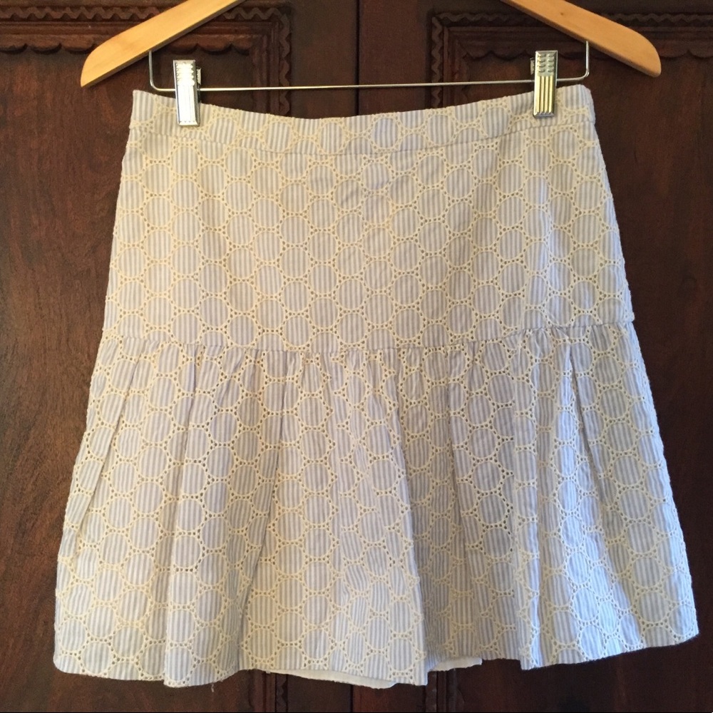 J.Crew Short Embroidered Skirt sz 2